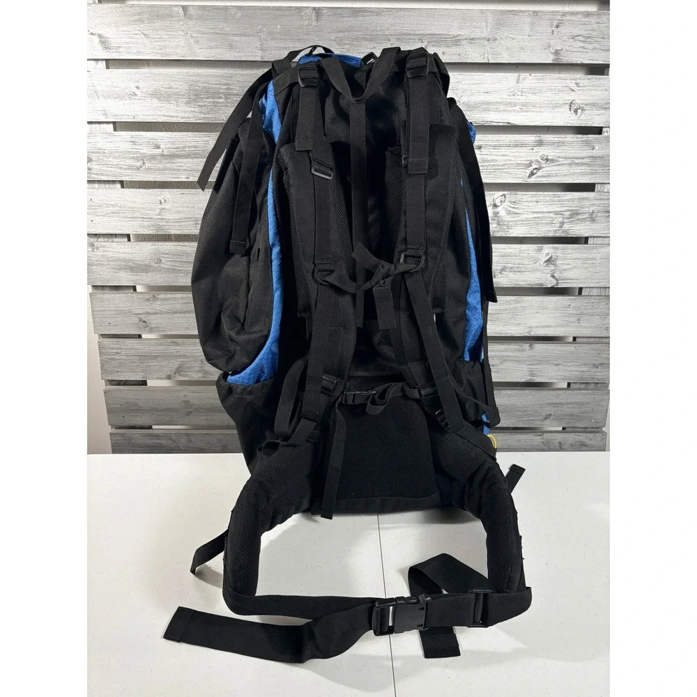 Guide Gear Nomad 100 Internal Frame Backpack Blue Black Hiking Trekking Pack vtg